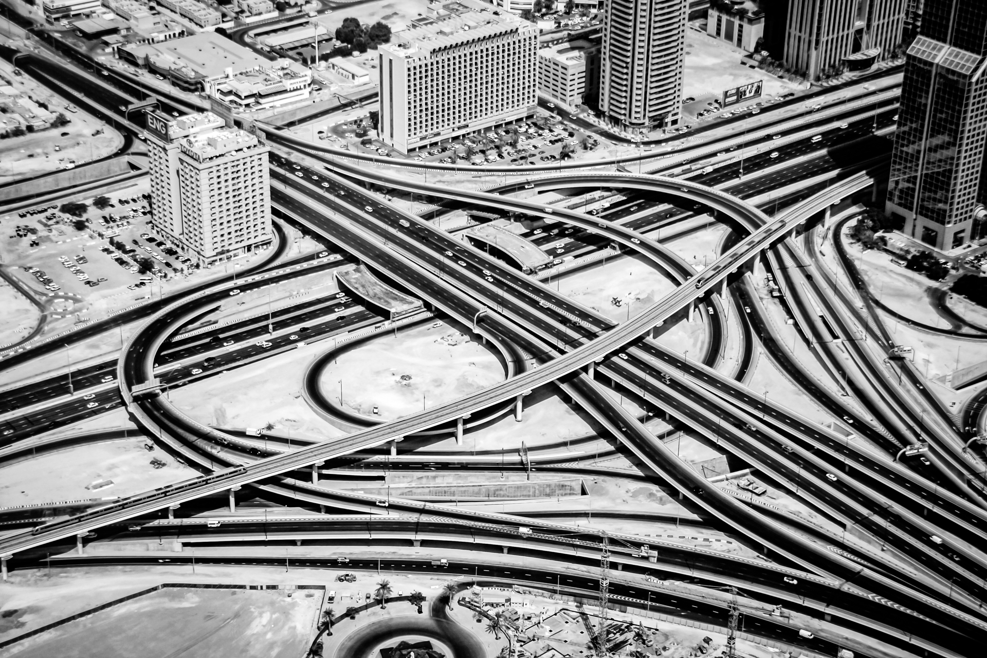 Voies urbaines à Dubai